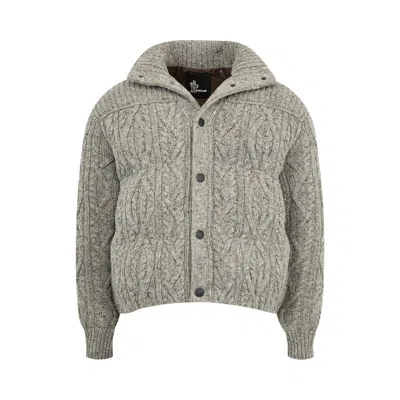 Pre-owned Moncler Grenoble Cardigan 'grey' | Men's Size M In Gray
