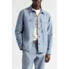 Moncler Light Blue Regular Solid Shirt In Blue