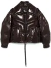 Moncler Grenoble Cluses High-shine Finish Down Jacket In Brown