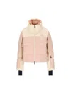 Moncler Pink And Ivory Stennes Down Jacket