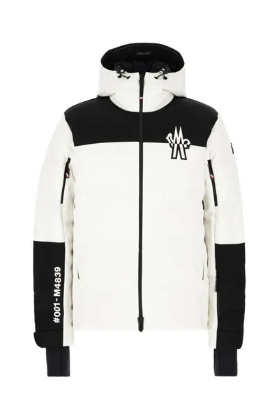 Moncler Jacket Down Adjustable Cuffs In Multicolor