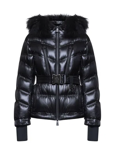 Moncler Bernins Quilted Nylon Down Jacket In Black