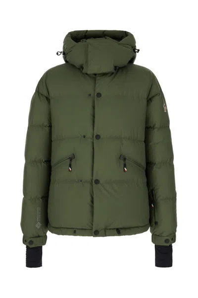 ダウンジャケット・コート MONCLER OLIVE GREEN NYLON LOMBI DOWN JACKET Moncler Olive Green Nylon Lombi Down Jacket | italist
