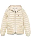 Moncler Grenoble Beige Parka With Fitted Silhouette And Hood In Neutral