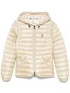 Moncler Grenoble Beige Parka With Fitted Silhouette And Hood In Neutral