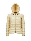 Moncler Karura 2-in-1 Hooded Short Down Jacket Beige