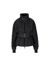Moncler Maipo Appliquéd Belted Quilted Padded Shell Down Ski Jacket In Black