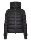 Moncler Down Ski Jacket Sleeve Pocket In Black