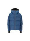 Moncler Mazod Short Down Jacket In Blue