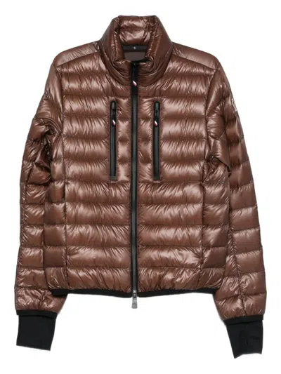 MONCLER MONCLER GRENOBLE BROWN ZIP-UP DOWN JACKET