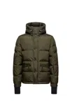 Moncler Down Ski Jacket Adjustable Hood In Green