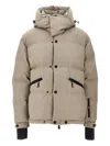 Moncler Down Jacket With Hood And Pockets In Multi