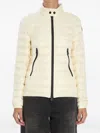 Moncler Grenoble Ivory Nylon Walibi Down Jacket In Neutral