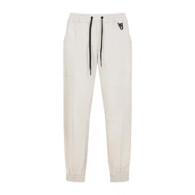 Moncler Grenoble Contemporary Neutrals Trousers With Drawstring Waistband In Beige