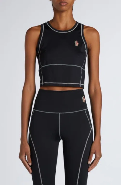Moncler Grenoble Contrast Seam Sleeveless Top