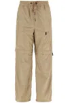 Moncler Grenoble Convertible Ripstop Pants In Italian In Beige