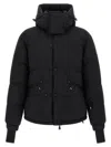 Moncler Down Jacket With Hood And Zippered Pockets In White