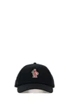 Moncler Grenoble Baseball Logo-embroidered Cotton Baseball Cap In Black
