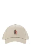 Moncler Grenoble Baseball Cap With Logocappello Da Baseball Con Logo In Beige