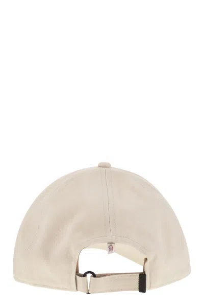 Moncler Grenoble Cotton Gabardine Baseball Cap In Multi