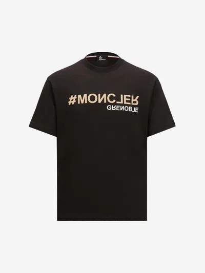 Moncler Grenoble Cotton Logo T-shirt In Logo And Number Details