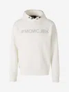 Moncler Grenoble Cotton Sweatshirt Logo In White