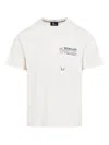 Moncler Cotton T-shirt With Embossed Logo Grenoble Clothing In Neutral