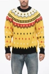 Moncler Fair Isle Sweater In Wool And Alpaca