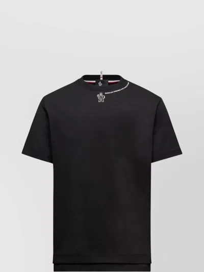 MONCLER GRENOBLE CREWNECK T-SHIRT EMBROIDERY DETAIL