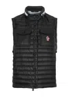 Moncler Vests With Logo In Black