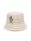 Moncler Logo Bucket Hat In Neutral