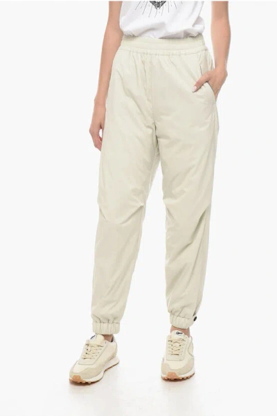 Moncler Grenoble Day-namic Padded Joggers With Elastic Hem In White