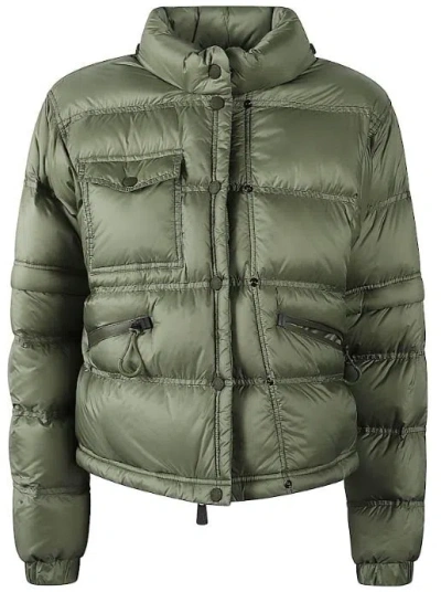 Moncler Multi Pocket Padded Jacket In Green