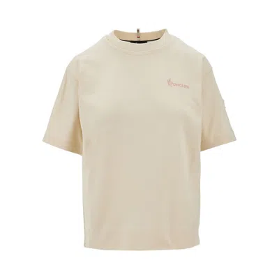 Moncler Grenoble Day-namic T-shirt With Logo In White