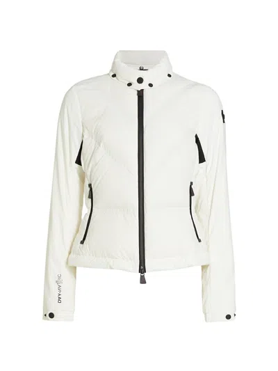 Pre-owned Moncler Grenoble Day-namic Vailly Cropped Puffer Jacket In White