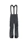 Moncler Ski Trousers With Adjustable Straps And Pockets In Brown