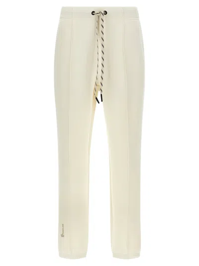 Moncler Grenoble Double-fabric Stretch Joggers In White