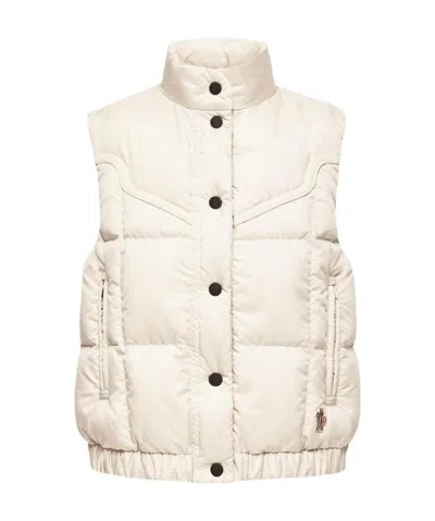 Moncler Grenoble Doucy Quilted Down Vest In Neutral