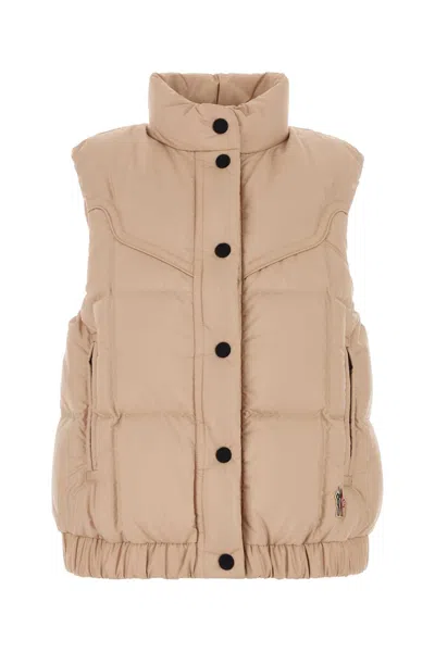 Moncler Grenoble Doucy Sleeveless Down Jacket In Polyester In Pink