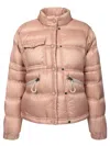 Moncler Quilted High Collar Zippered Pockets Jacket