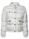 Moncler Mauduit White Polyester Bomber Jacket