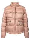 Moncler Quilted High Collar Zippered Pockets Jacket