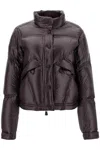 Moncler Dark Brown Cluses Down Jacket In Purple