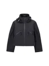 Moncler Womens Black Kibira Hooded Stretch-woven Jacket In Black