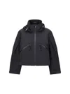 Moncler Womens Black Kibira Hooded Stretch-woven Jacket In Black