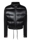Moncler Logo Patch Padded Jacket In Black