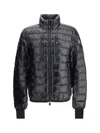 Moncler Hers Padded Down Jacket With Logo-patch In Black