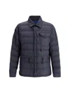 Moncler Lavachey Buttoned Down Jacket In Blue