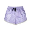 Moncler Polartec® Insulated Nylon Ripstop Shorts In Purple