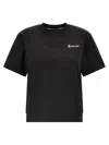 Moncler Grenoble Embossed Logo Cotton Jersey T-shirt In Black